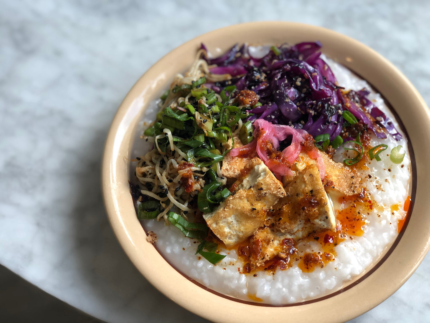 Jook Three Ways with Black Garlic Salt