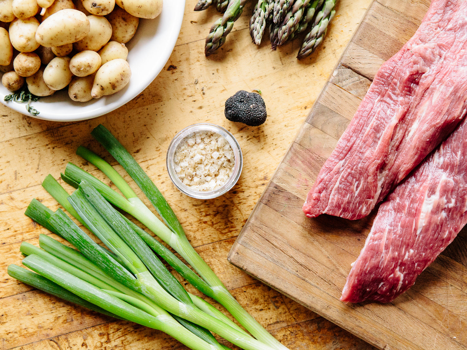 Grilled Beef with Infused White Truffle Salt